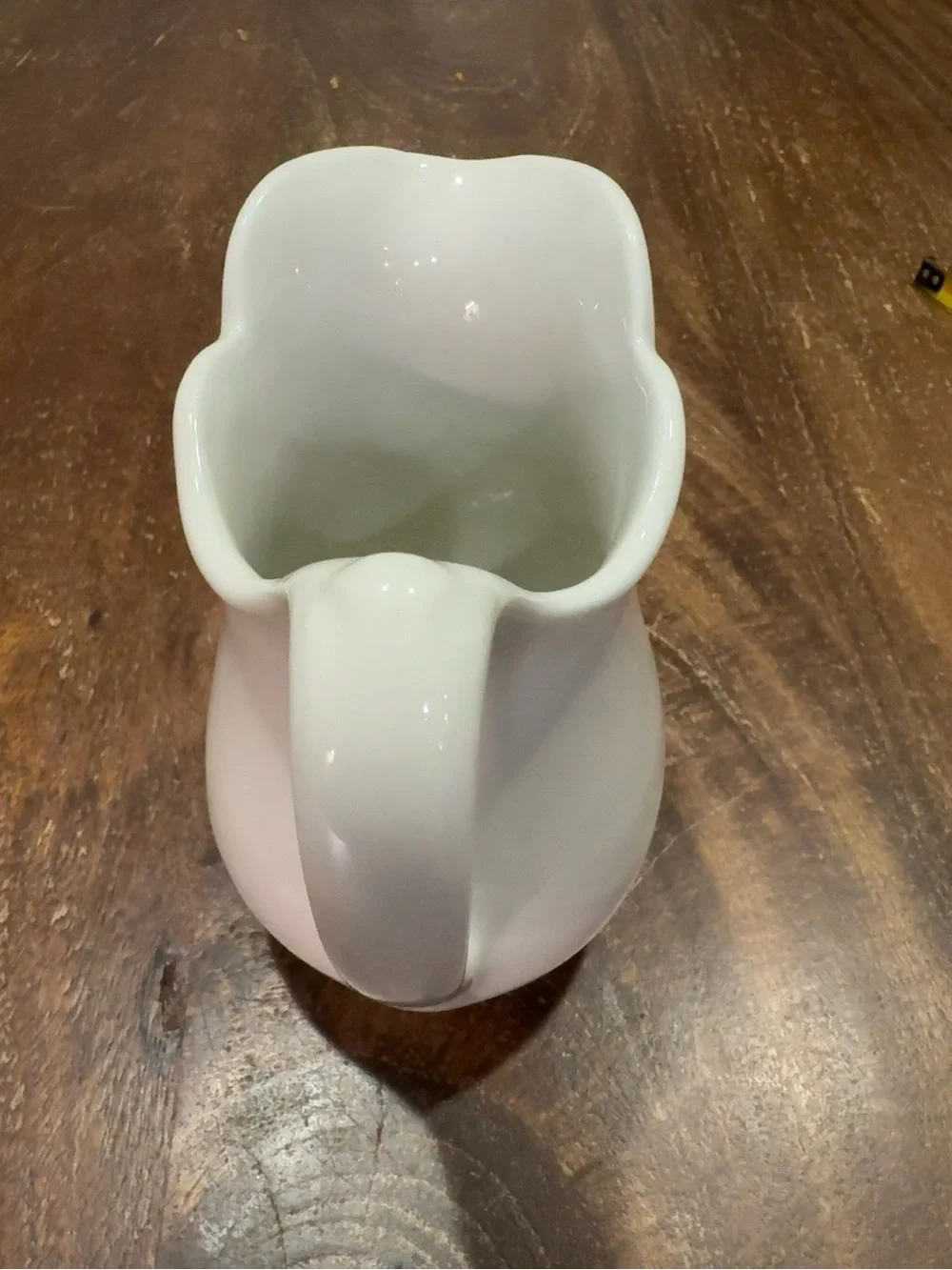 White Ceramic Creamer Pitcher - Classic Tabletop Accessory